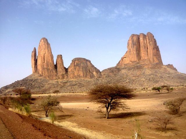 Monts de Hombori (Mali), en saison sèche